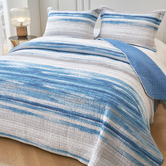 Hawthorne Home Ocean Blue Cortland Cotton Coverlet Set