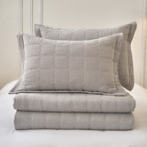 Hawthorne Home Smokey Grey Roswell Cotton Coverlet Set