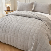 Hawthorne Home Smokey Grey Roswell Cotton Coverlet Set