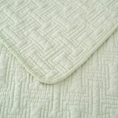 Hawthorne Home Milky Green Ellis Cotton Coverlet Set