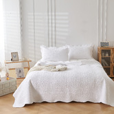 Hawthorne Home White Cotton Coverlet Set