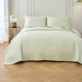 Hawthorne Home Milky Green Ellis Cotton Coverlet Set