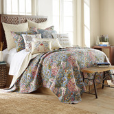 Hawthorne Home Floral Izzie Cotton Coverlet Set