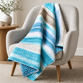 Hawthorne Home Darwin Reversible Cotton Throw
