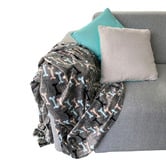 La Doggie Vita Grey Boney Maloney Pet Blanket