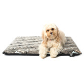 La Doggie Vita Grey Boney Maloney Flat Dog Bed