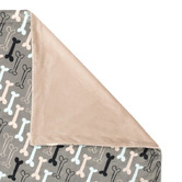 La Doggie Vita Grey Boney Maloney Pet Blanket