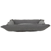 La Doggie Vita 2-in-1 Charcoal Sofa Pet Bed