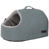 La Doggie Vita Como Eggshell Hooded Cat Bed