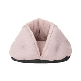 La Doggie Vita Pink Cuddle Cat Bed