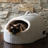 La Doggie Vita Hamptons Stripe Cat Dome