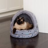 La Doggie Vita Moggy Treats Hooded Cat Bed