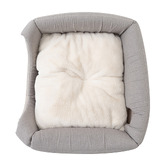 La Doggie Vita 60cm Cube Linen-Look Dog Bed