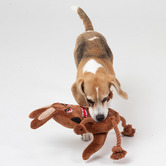 La Doggie Vita 3 Piece The Bandits Plush Dog Toy with Tote Bag Set