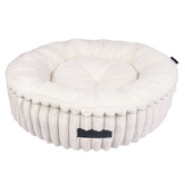 La Doggie Vita Donut Velour Corduroy Reversible Cat Bed