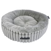 La Doggie Vita Donut Velour Corduroy Reversible Cat Bed