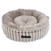 La Doggie Vita Donut Velour Corduroy Reversible Cat Bed
