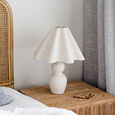 Paola and Joy Mila Ceramic Wavy Table Lamp