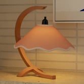 Paola and Joy Kira Rubberwood Table Lamp