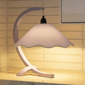 Paola and Joy Kira Rubberwood Table Lamp