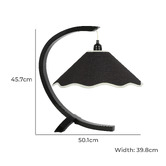Paola and Joy Kira Rubberwood Table Lamp