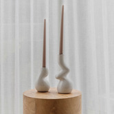 Paola and Joy 2 Piece Gia Candle Holder Set