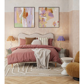 Paola and Joy Cora Iron &amp; Linen Table Lamp
