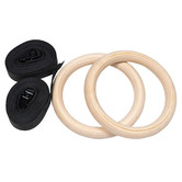 Sumo Strength Black Wooden Gym Rings