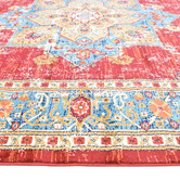 Knot n Co Red Priscilla Traditional Rug