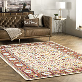 Medina Weavers Cream Aaliyah Chobi-Style Rug