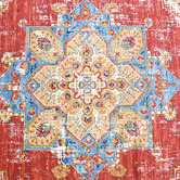 Knot n Co Red Priscilla Traditional Rug