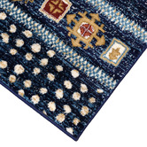 Medina Weavers Navy Barezira Power-Loomed Rug