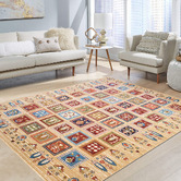 Medina Weavers Beige Suray Power-Loomed Rug