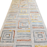 Medina Weavers Cream &amp; Grey Raya Power-Loomed Runner