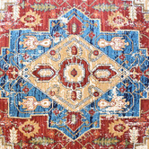 Medina Weavers Red Ara Power-Loomed Rug