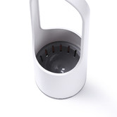 Albion Collection White &amp; Grey Dispenser Toilet Brush with Holder
