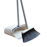 Albion Collection 2 Piece Ivory &amp; Black Broom &amp; Dustpan Set
