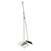 Albion Collection 2 Piece Ivory &amp; Black Broom &amp; Dustpan Set