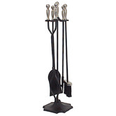 Glenthorne Living 5 Piece Danilo Cast Iron Fireplace Tool Set