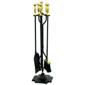 Glenthorne Living 5 Piece Damon Cast Iron Fireplace Tool Set