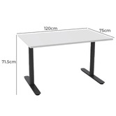 Marsden Officium Helix 120cm Office Desk