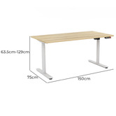 Marsden Officium Neville 150cm Electric Sit &amp; Stand Desk