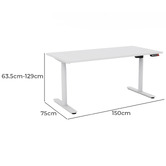 Marsden Officium Neville 150cm Electric Sit &amp; Stand Desk