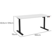 Marsden Officium Neville 180cm Electric Sit &amp; Stand Desk