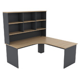 Marsden Officium Richmond Slad End Workstation with Hutch