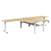Marsden Officium Portobello Winder Sit &amp; Stand Workstation with Cable Tray