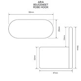 Hardware Concepts 4 Piece Aria Wall Mounted Bathroom Accessories