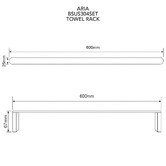 Hardware Concepts 4 Piece Aria Wall Mounted Bathroom Accessories