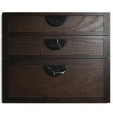 Hardware Concepts 2 Piece Hemi Nero Marble Cabinet Pull Handle Set