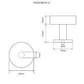 Hardware Concepts Polka Brass Cabinet Knob